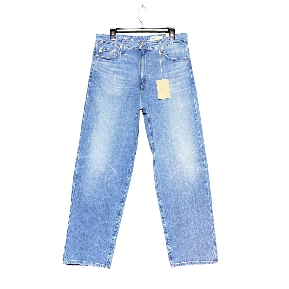 AG Jeans Rian High Rise Straight Leg Denim Light Wash Size 32 VST1E37BT NWT